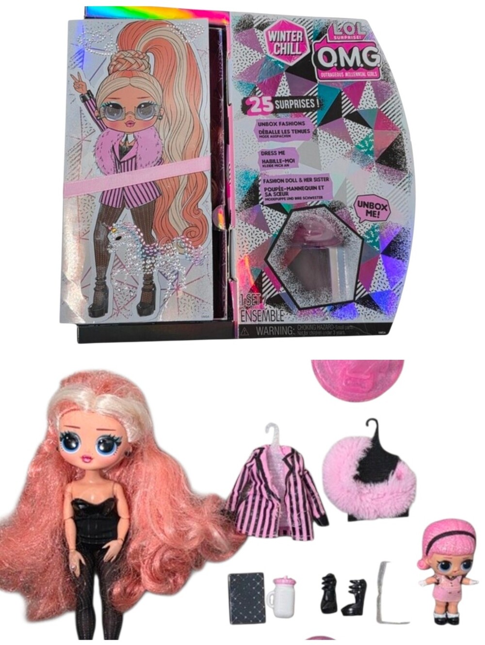 LOL Surprise OMG Winter Chill Missy Meow Fashion Doll MGA 2019 With Accessories